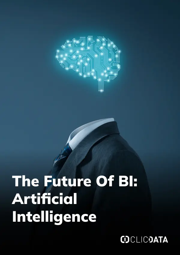 Futuristic AI brain in suit image