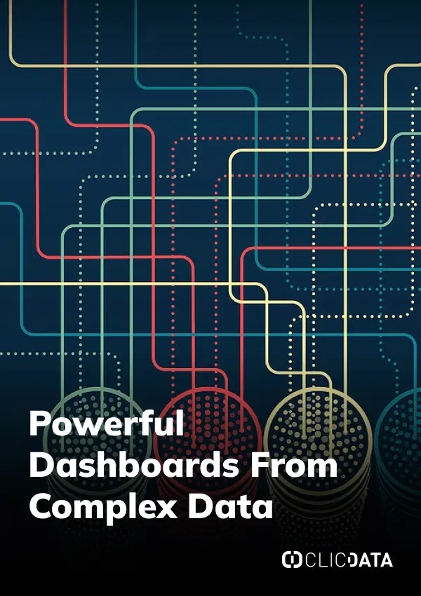 Colorful lines forming data dashboard graphics.
