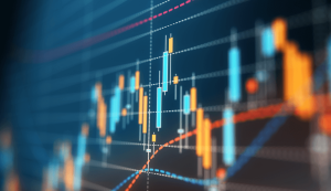 Stock market candlestick chart analysis