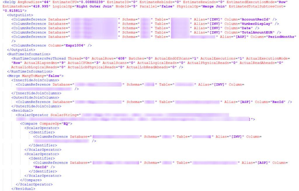 blog sql execution plan textual