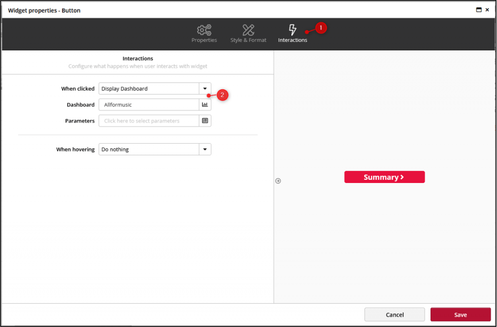 Navigation Between Dashboards Clicdata