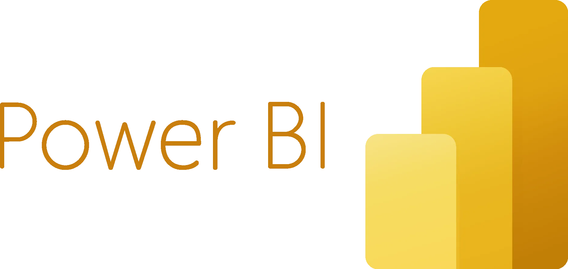 Microsoft Power BI logo with yellow bar chart