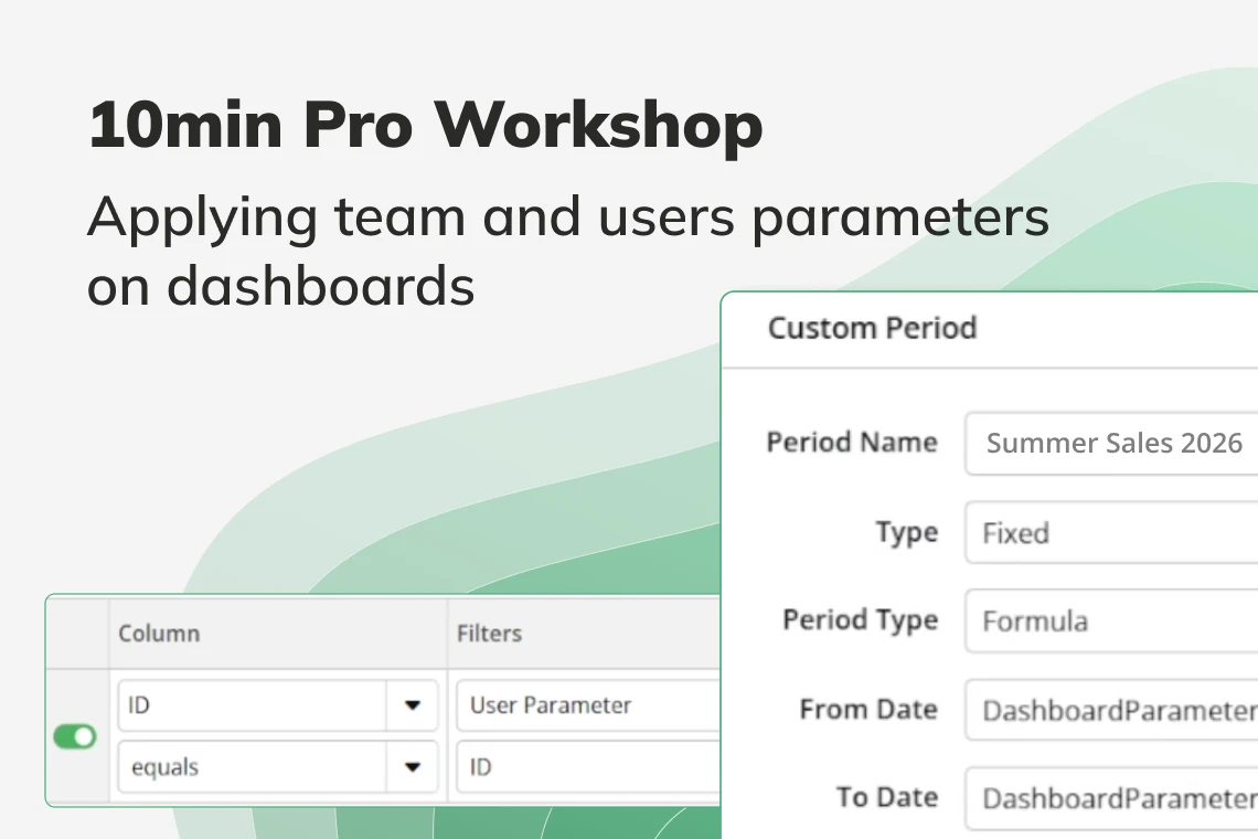 10min Pro Workshop dashboard parameters interface screenshot